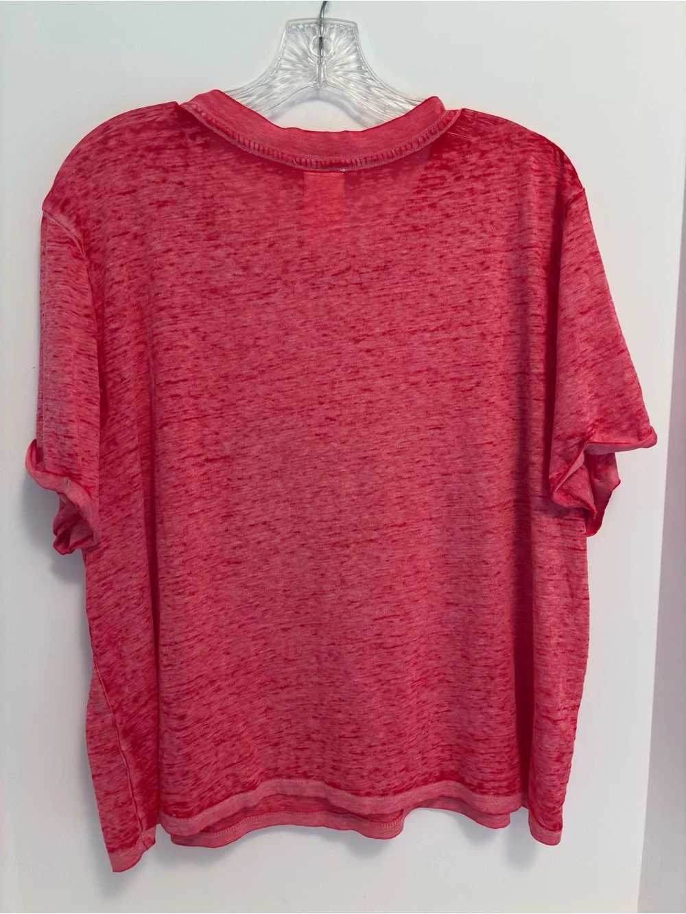 Disney Women's Star Spangled Mickey Mouse Short Sleeve T-Shirt Red Size XL